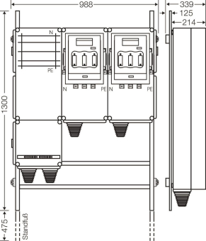 Hensel Ladeverteiler f. Mi EV 140kW 2000 