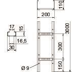 OBO LG 112 VS 3 FS Kabelleiter gelocht m 