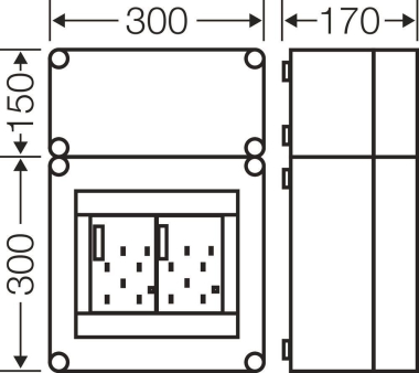 HENS Mi-Zählergehäuse Mi 2313,   Mi 2313 