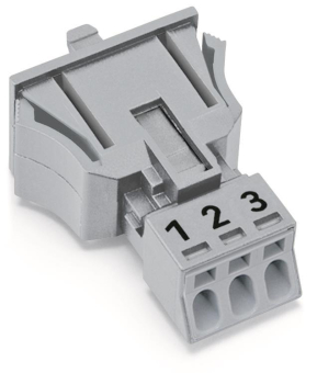 WAGO 890-743 Snap-In-Buchse,3-polig,Kod. 