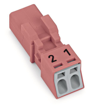 WAGO 890-292 Stecker,2-polig,pink 