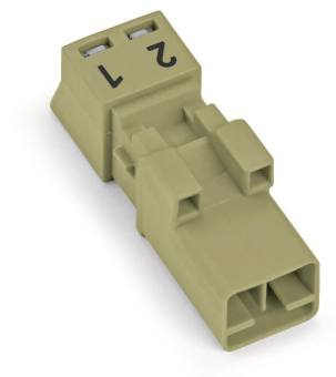 WAGO 890-272 Stecker,2-polig,hellgrün 