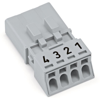 WAGO 890-254 Stecker,4-polig,grau 