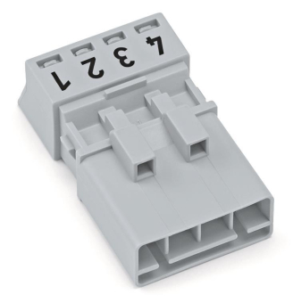 WAGO 890-254 Stecker,4-polig,grau 