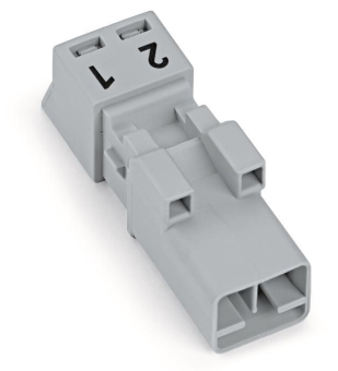 WAGO 890-252 Stecker,2-polig,grau 
