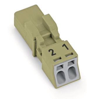 WAGO 890-272 Stecker,2-polig,hellgrün 