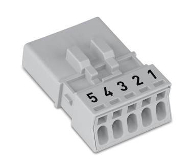 WAGO 890-255 Stecker,5-polig,grau 