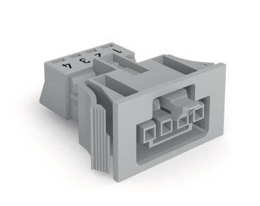 WAGO 890-744 Snap-In-Buchse,4-polig,Kod. 