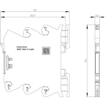 Siemens Plug-In-Koppler DC 3RQ4118-2AM00 