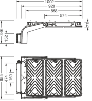Siteco Floodlight FL11    5XA779124M01BA 