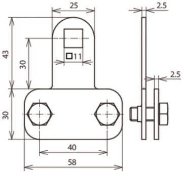 DEHN Klemmstück NIRO m.           380129 