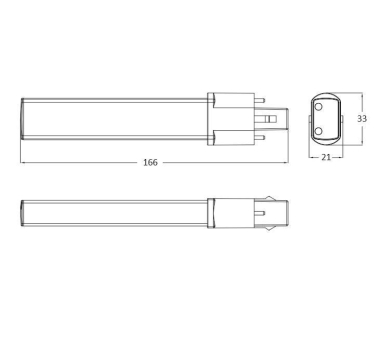 BAIL Bailey LED PL G23 2-    80100039424 