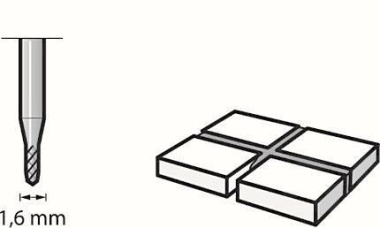 Bosch Fugenfräser B=1,6mm     2615056932 