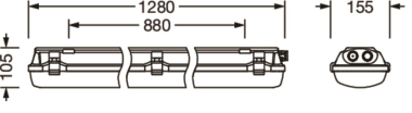 Siteco Feuchtraumleuchte    51FXA27L440A 