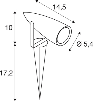 SLV TRUST SPIKE LED KOMPAKT       227505 