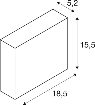 SLV Wandleuchte QUAD FRAME19 ws  1003468 