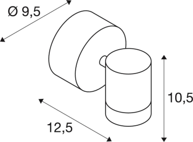 SLV HELIA Wandleuchte anthrazit   233245 