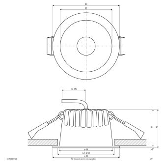 EVN LED Downlight mit       C54N06010125 