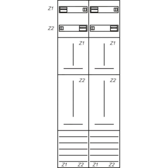 EATON ZSD-Z29A0575 Zählerfeld 2-  229183 