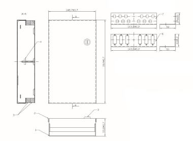 Spleißbox Kompakt Set RAL7035    53603.1 