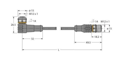 Turck     WKC4.4T-P7X3.2-0.5-RSC4.4T/TXL 