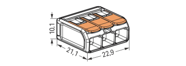 WAGO 221-613 COMPACT-Verbindungsklemme, 