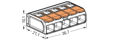WAGO 221-615 COMPACT-Verbindungsklemme, 