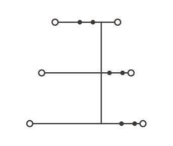 WAGO 870-556 Dreistockklemme,6-Leiter- 