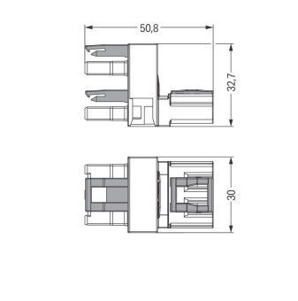 WAGO 770-636 h-Verteiler,3-polig,Kod. 