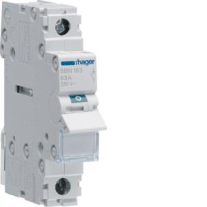 Hager Ausschalter 63A 1Schließer  SBN163 