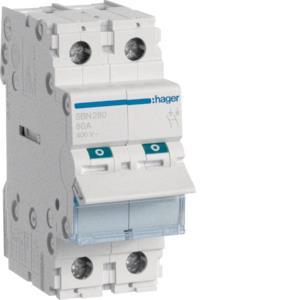 Hager Ausschalter 80A 2Schließer  SBN280 