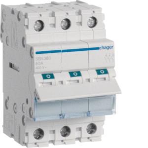 Hager Ausschalter 80A 3Schließer  SBN380 