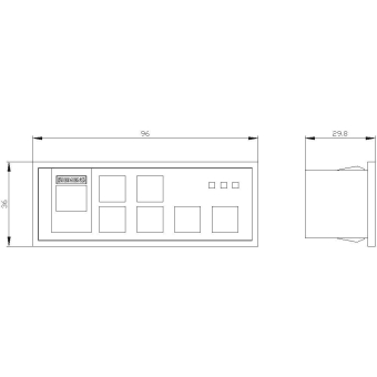 Siemens HMI-Modul Standard 3RW5980-0HS00 