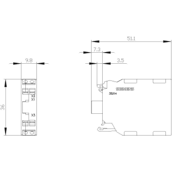 Siemens Ampel         3SU1401-1BB24-3AA0 