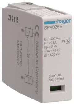 Hager Steckmodul 1polig Typ 2    SPV025E 