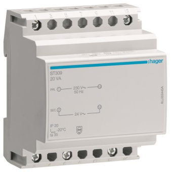 Hager Sicherheitstrafo 230V/12V    ST309 