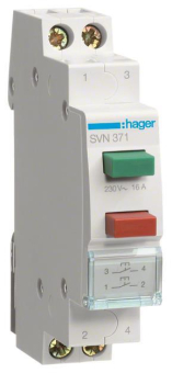 Hager Doppeltaster 16A 2Schließer SVN371 
