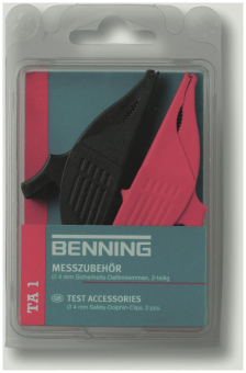 Benning Krokodilklemmen 4mm 2tlg     TA1 