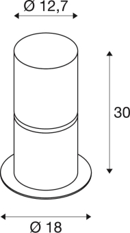 SLV ROX ACRYL 30 Pole Outdoor    1001488 