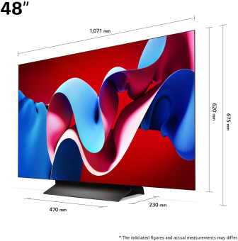 LG OLED48C47LA sw OLED-TV evo 