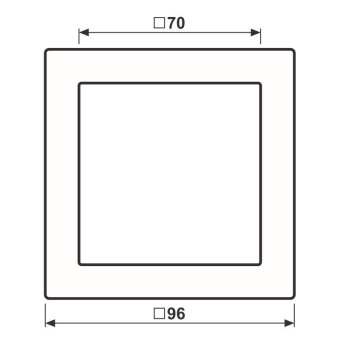 JG LS-design Rahmen 1fach  LSD 981 BF WW 