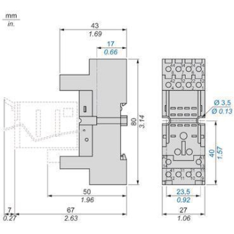 GS SOCKEL FuR RXM KOMBINIERT  RXZE2M114M 