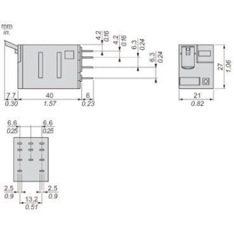 Schneider Miniaturrelais 3W    RXM3AB2B7 