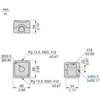 Schneider Leergehäuse            XALFK01 