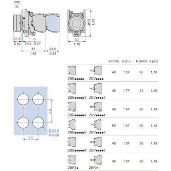 GS Leuchtdrucktaster           XB4BW34B5 