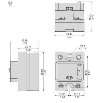 Schneider Halbleiterrelais  SSP1A4125BDS 