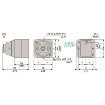 Schneider Beleuchtbarer       XALK84W3BG 