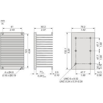 GS Kühlkörper für Relais,        SSRHP10 