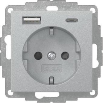 GIRA 245926 SCHUKO-Steckdose Shutter 