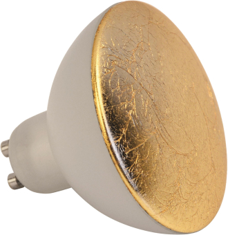 Lightme LED Kopfspiegel Gold     LM85404 